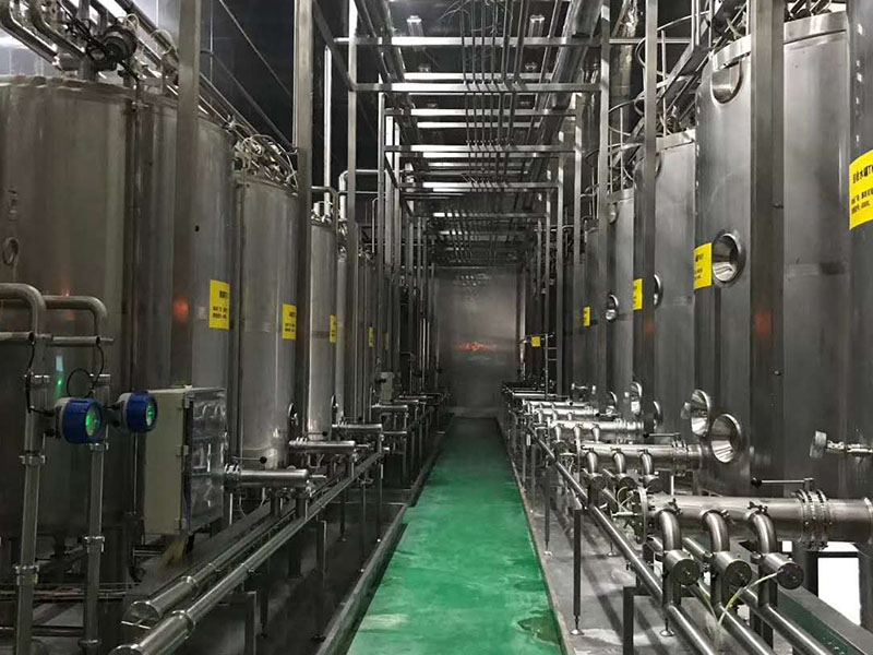 Ligne de production de boissons au lait