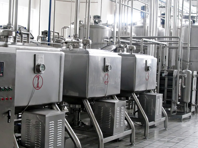 Ligne de production de boissons au lait
