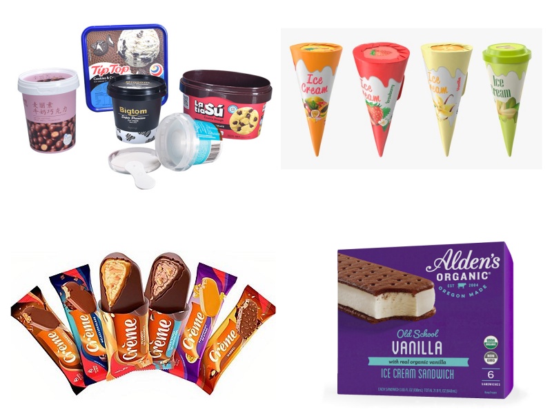 Description de la ligne de production de crème glacée