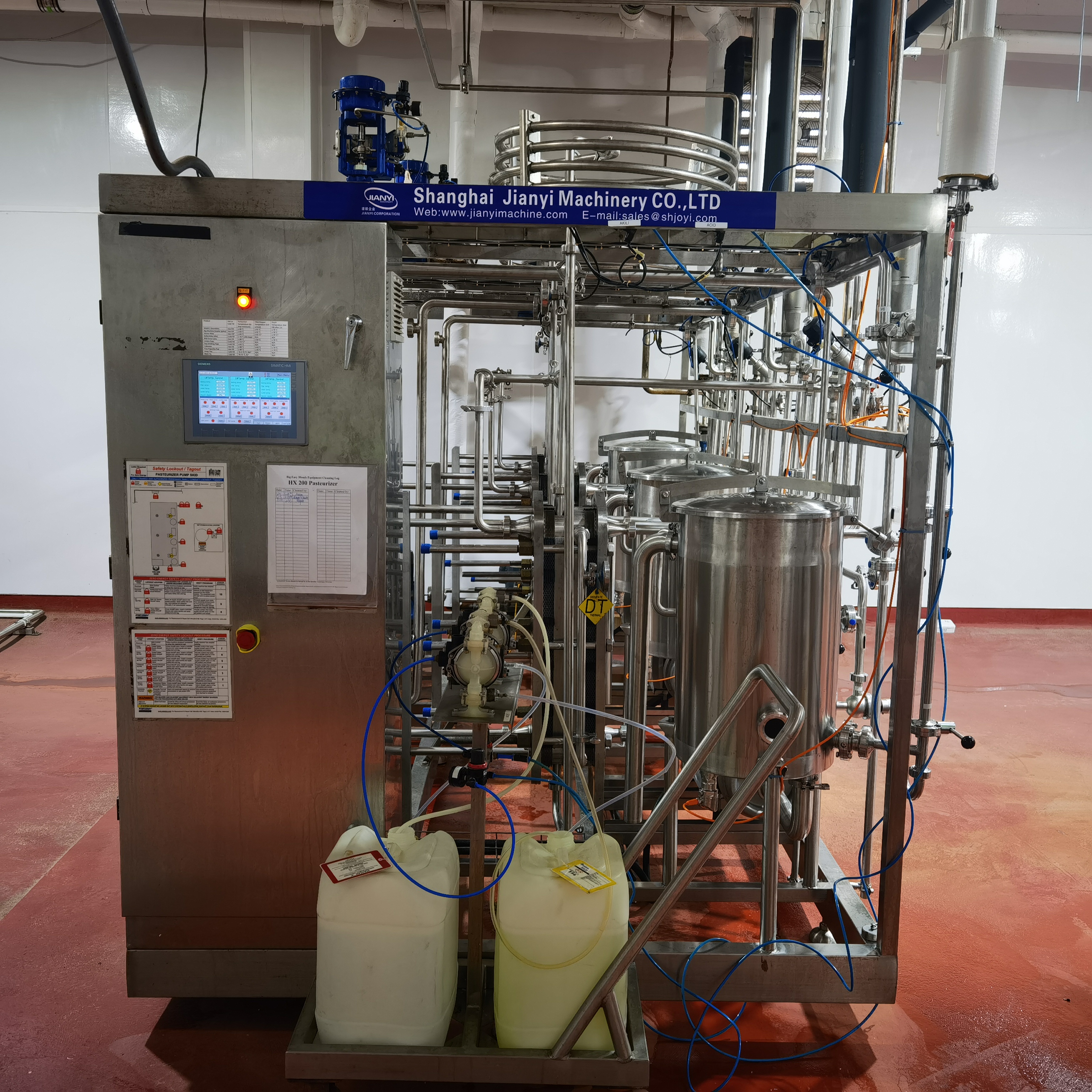 Système de pasteurisation du yaourt