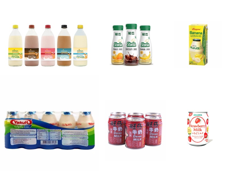Description de la chaîne de production de boissons au lait